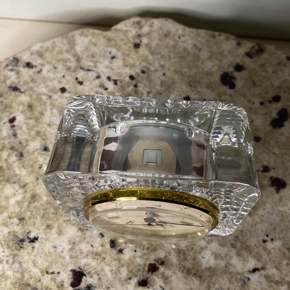 Staiger West Germany Gorgeous Crystal Desk Clock Made in France Unique & Classy - Picture 10 of 10